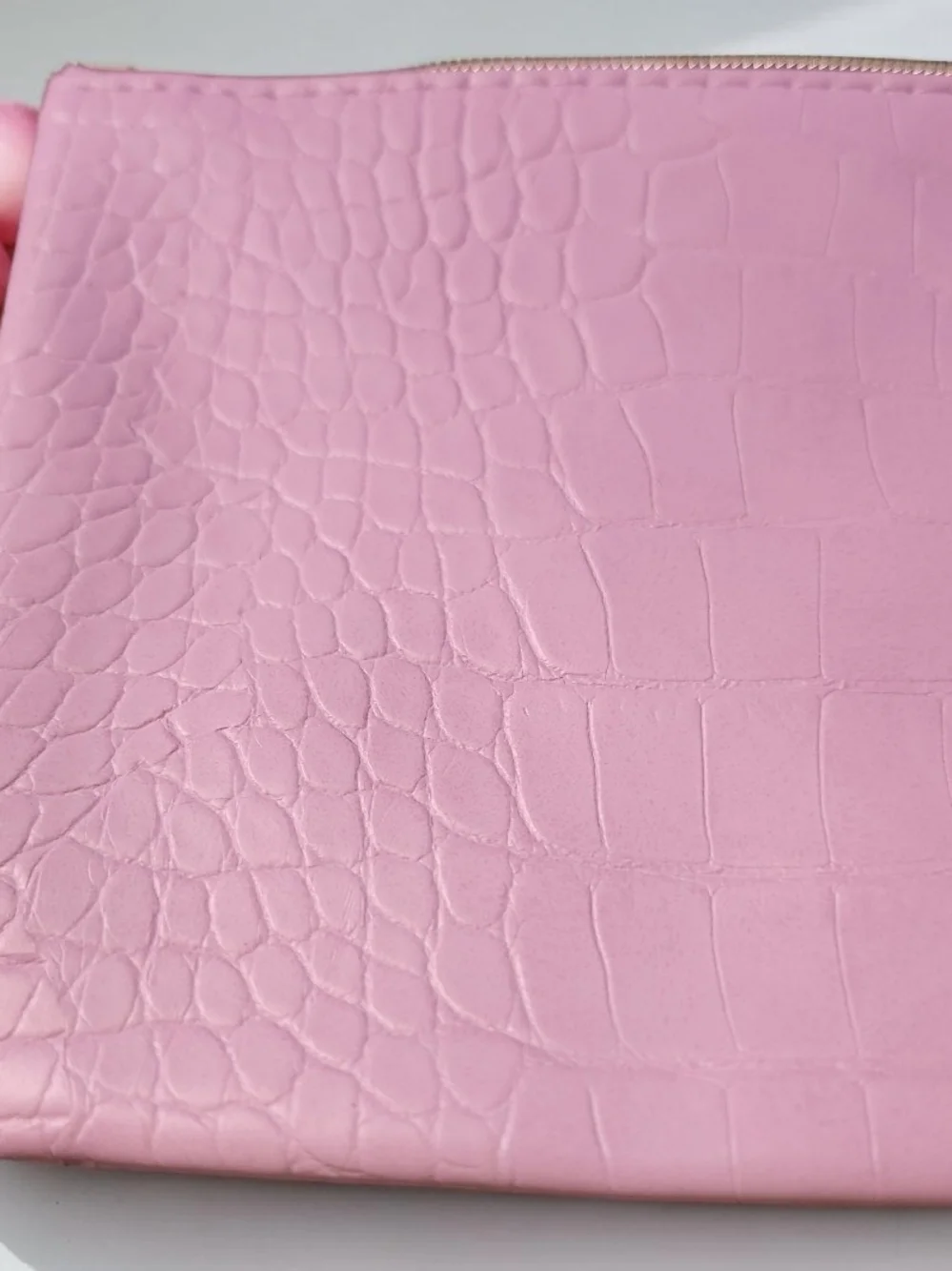 Ipsy Croc-Embossed Cosmetic Pouch w/2 Mystery Items